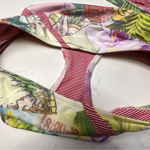 Lucky Brand Retro Pin-Up Style Bikini / Bathing Suit - Size M Top w/ Sm Bottom - Picture 12 of 17